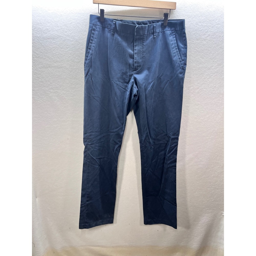 Bonobos Monday Chinos Mens 33/34 Navy Blue Straight Leg 100% Cotton Pants 3133